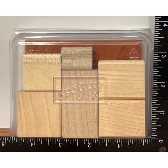 Stampin Up! Ornamental Holiday Wood Mounted Rubber Stamp Set Ornament greeting - Picture 2 of 3